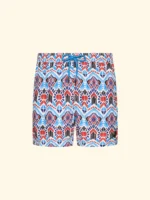 COSTUME UOMO EFFEK PANTALONCINO FANTASIA TURCHESE, PANNA NERA E COCCIO - immagine 3
