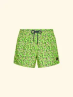 COSTUME UOMO EFFEK PANTALONCINO VERDE ACCESO CON FANTASIA DI MICRO MEDUSE FUCSIA - immagine 3