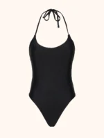 COSTUME DONNA ME FUI INTERO SEMPLICE TINTA UNITA NERO - immagine 3