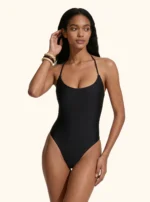 COSTUME DONNA ME FUI INTERO DELLA STAGIONE ESTATE 2026. TINTA UNITA NEL COLORE NERO