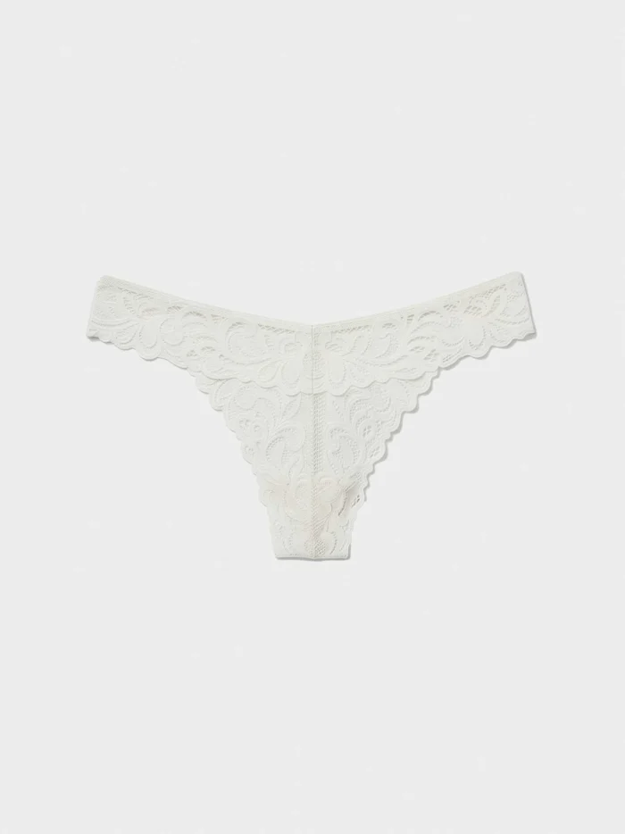 COMPLETO INTIMO DONNA GISELA BUSTIER CON FERRETTO E COPPA PREFORMATA, BRASILIANA COLOR BIANCO SPORCO SATINATO - immagine 6