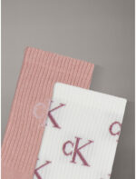 CALZINI DONNA CALVIN KLEIN IL SPUGNA LEGGERA CONFEZIONE IN LATTA DA 4 MULTICOLORS CON LOGO IN LUREX - immagine 3