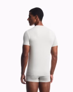 T-SHIRT UOMO EMPORIO ARMANI IN MORBIDO MODAL GRIGIO CHIARO - immagine 4
