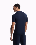 T-SHIRT UOMO EMPORIO ARMANI IN MORBIDO MODAL BLU - immagine 3