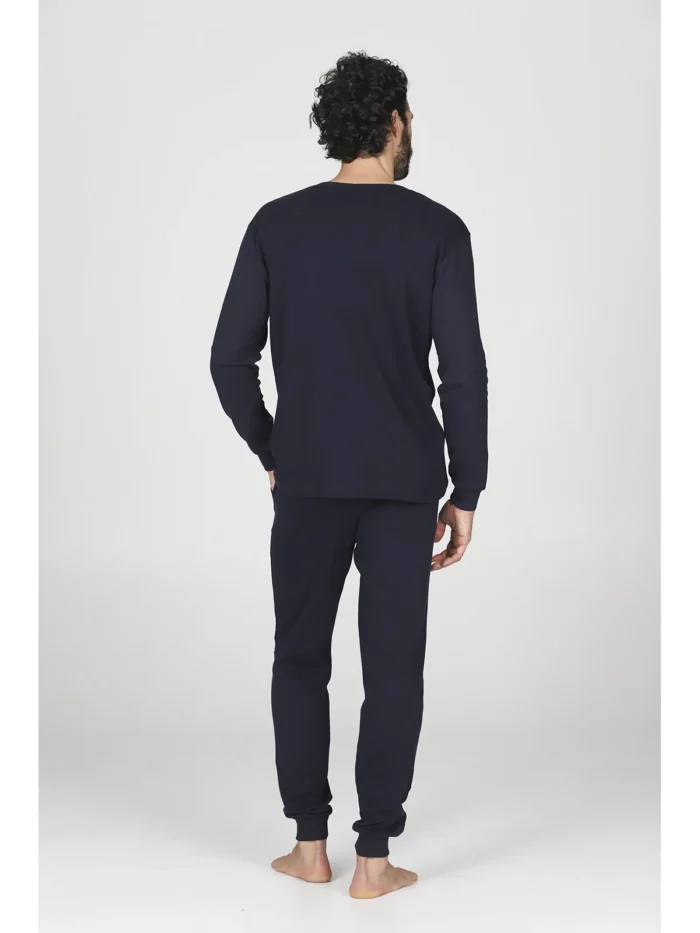 PIGIAMA UOMO HAPPY PEOPLE BLU "ME & TEDDY" - immagine 3