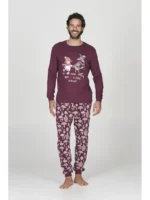 PIGIAMA UOMO HAPPY PEOPLE "ANDIAMO A FARE I PORCINI" - immagine 2