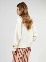 PIGIAMA DONNA GISELA IN COTONE MAGLIA BIANCA SNOOPY CON PANTALONE A RIGHE - immagine 3