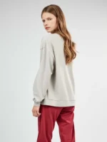 PIGIAMA DONNA GISELA IN COTONE TWEETY E GATTO SILVESTRO MAGLIA GRIGIA E PANTALONE ROSSO - immagine 5